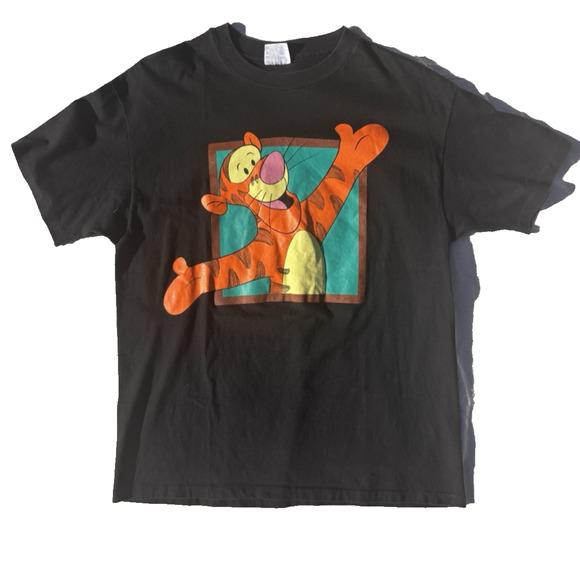 Disney Other - Vintage Tigger Hanes Beefy-T 90s Single Stitch Made In USA Size L Black Disney